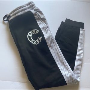 Crooks and Castles Black/white Mesh Joggers Sz L